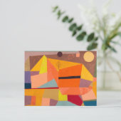 Joyful Mountain Landscape, Paul Klee Abstrakte Kun Postkarte (Stehend Vorderseite)