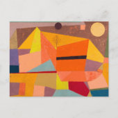 Joyful Mountain Landscape, Paul Klee Abstrakte Kun Postkarte (Vorderseite)