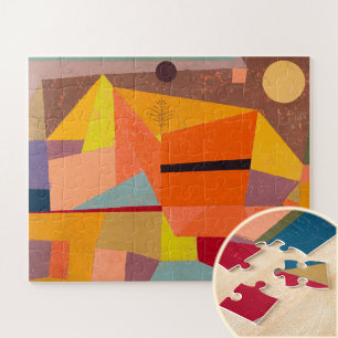 Joyful Mountain Landscape, Paul Klee Abstrakte Kun Puzzle