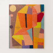 Joyful Mountain Landscape, Paul Klee Abstrakte Kun Puzzle (Vertikal)