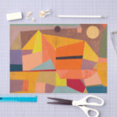 Joyful Mountain Landscape, Paul Klee Abstrakte Kun Seidenpapier (Handwerk)