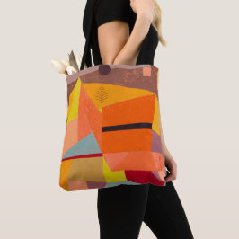 Joyful Mountain Landscape, Paul Klee Abstrakte Kun Tasche