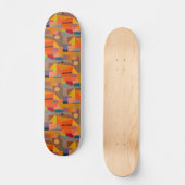 Joyful Mountain Skateboard Design von Paul Klee (Vorderseite)