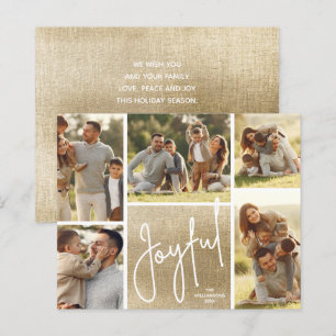 JOYFUL Multi-Foto Gold-Budget-Urlaubskarten