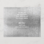 JOYFUL Multi Foto Silver Budget Holiday Cards (Rückseite)