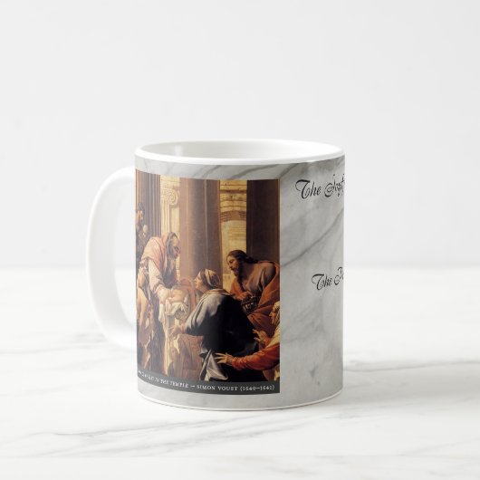 Joyful Mysteries of the Rosary #4: Presentation Kaffeetasse (Vorderseite Links)