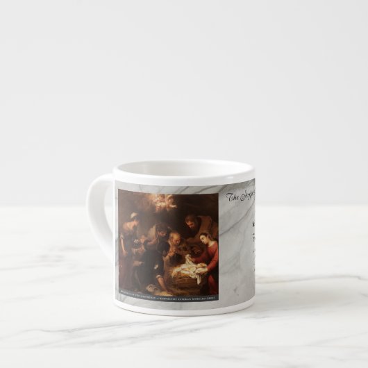 Joyful Mysteries of the Rosary Item #3: Nativity Espressotasse (Vorderseite Links)