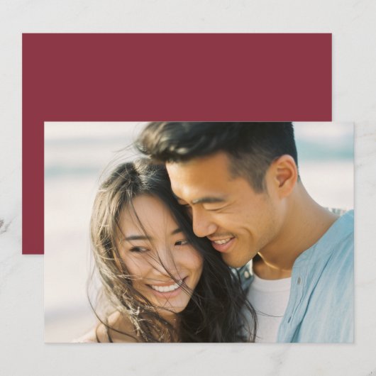 Joyful Natural Photo Einladung (Vorne/Hinten)