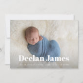 Joyful News | Foto Collage Birth Ankündigung (Vorderseite)