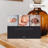 Joyful News Foto Collage Foil Birth Ankündigung