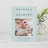 Joyful News | VERLOBUNG FOTO Ankündigung (Stehend Vorderseite)