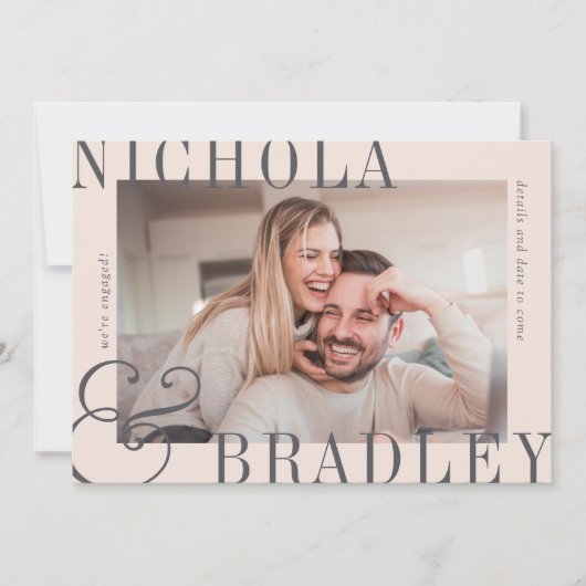 Joyful News | VERLOBUNG FOTO Ankündigung (Vorderseite)