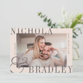 Joyful News | VERLOBUNG FOTO Ankündigung (Stehend Vorderseite)