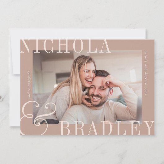 Joyful News | VERLOBUNG FOTO Ankündigung (Vorderseite)