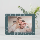 Joyful News | VERLOBUNG FOTO Ankündigung (Stehend Vorderseite)