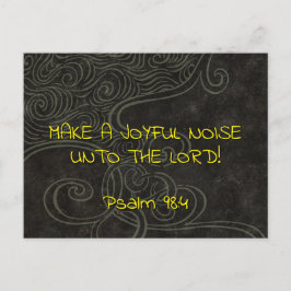  Joyful Noise 3 Psalm 98:4 Christian Scripture Postkarte