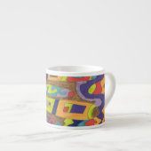 "Joyful Noise" Abstrakte Kunst Espressotasse (Vorderseite Rechts)