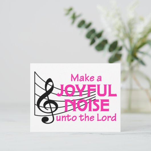 Joyful Noise Postkarte (Stehend Vorderseite)