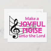 Joyful Noise Postkarte (Vorne/Hinten)