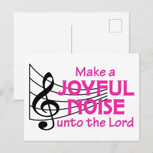 Joyful Noise Postkarte (Vorne/Hinten)