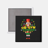 Joyful Nutcracker Ob-gyn Fun Festive Christmas Gyn Magnet (Vorderseite/Rückseite)