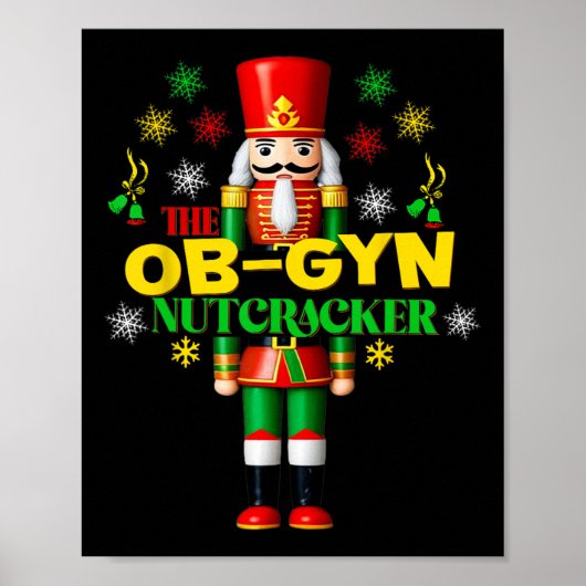 Joyful Nutcracker Ob-gyn Fun Festive Christmas Gyn Poster (Vorne)