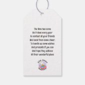 Joyful Oaster Bunny Embrace - 'Egg Hunt Master' Geschenkanhänger (Rückseite)