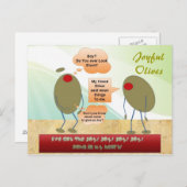 Joyful Olives Postkarte (Vorne/Hinten)