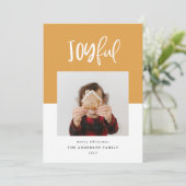 Joyful one Foto Skript Text Moderne Ferien (Stehend Vorderseite)