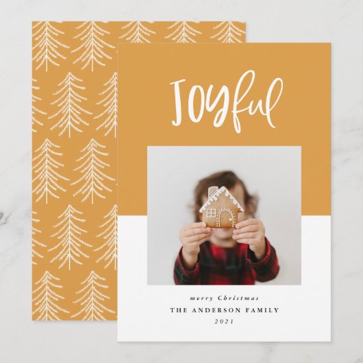 Joyful one Foto Skript Text Moderne Ferien (Vorne/Hinten)