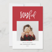 Joyful one Foto Skript Text Moderne Ferien (Vorderseite)