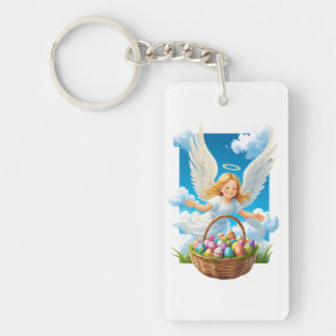 Joyful Ostergel mit Korb Schlüsselanhänger