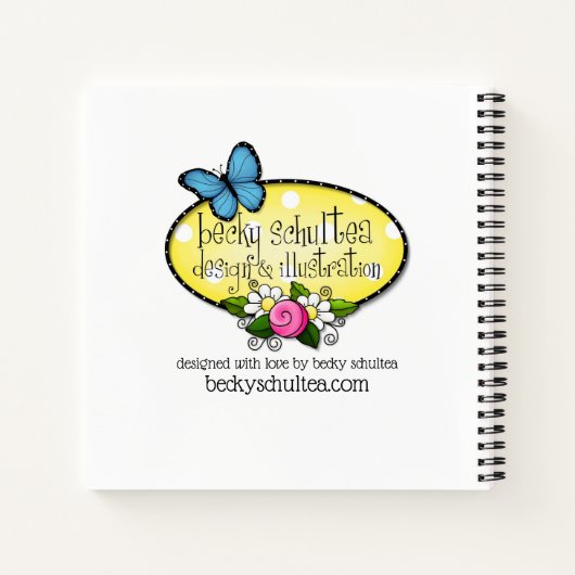 Joyful Owl Custom Scripting/Prayer Journal Notizblock (Rückseite)