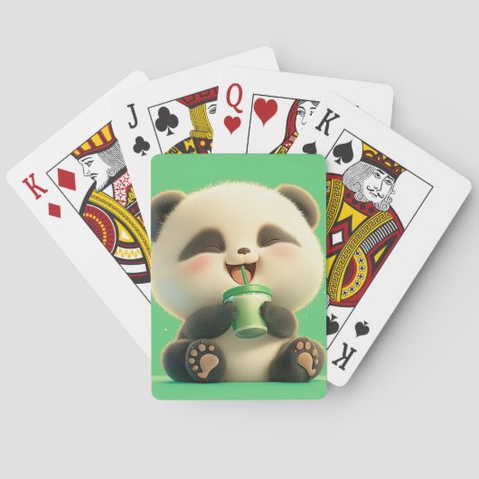Joyful Panda: Erfrischende Pause Spielkarten (Rückseite)