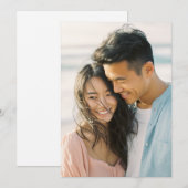 Joyful Pastel Realistic Photo Einladung (Vorne/Hinten)