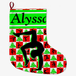 JOYFUL PERSONALIZE GYMNAST GIRL CHRISTMAS STRUMPF GROßER WEIHNACHTSSTRUMPF