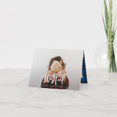 Joyful photo script text and tartan family holiday (Vorderseite)