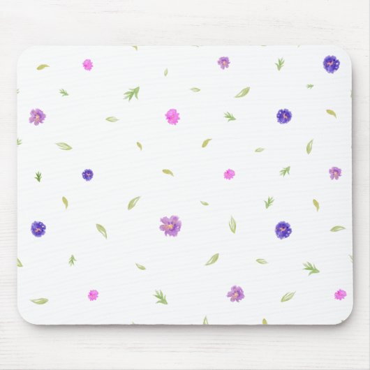 Joyful Pink Floral Mouse Pad - Überlegtes Geschenk Mousepad (Vorne)
