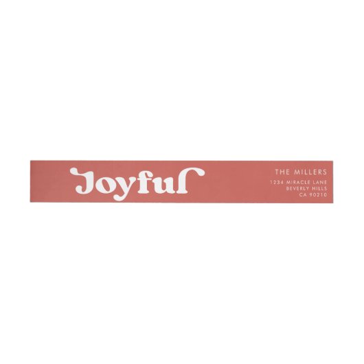 Joyful Red Retro Moderne Typografie Minimalistisch (Person)