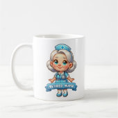 Joyful Retirement: Charming Remüde Nurse Kaffeetasse (Links)
