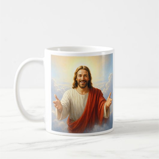 Joyful Retter Jesus Kaffeetasse (Links)