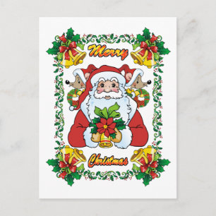 Joyful Santa Feiertagspostkarte
