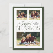 Joyful Segings Religiöse Weihnachten 3-Foto Grün (Vorderseite)