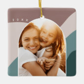 Joyful Shades | Individuelle Name und Jahr Foto Keramikornament (Vorderseite)