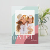 Joyful Shades | Vertikales Foto Feiertagskarte (Stehend Vorderseite)