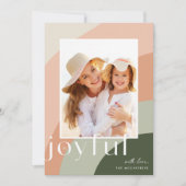 Joyful Shades | Vertikales Foto Feiertagskarte (Vorderseite)