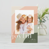 Joyful Shades | Vertikales Foto Feiertagskarte (Stehend Vorderseite)