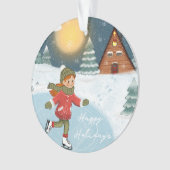 "Joyful skater" Ornament (Vorderseite)