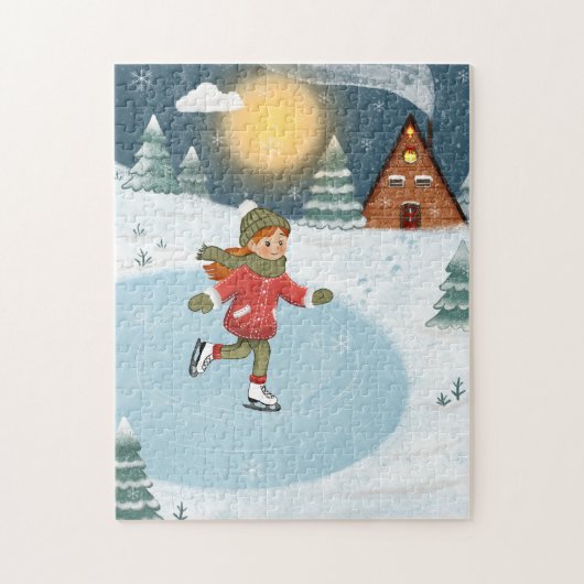 "Joyful skater"  Puzzle (Vertikal)