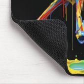 Joyful Skeleton: Tanz der Farben Mousepad (Ecke)